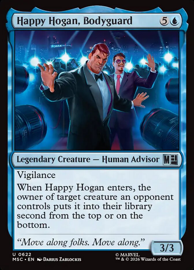 MTG Card Title: Happy Hogan, Bodyguard MSC/622