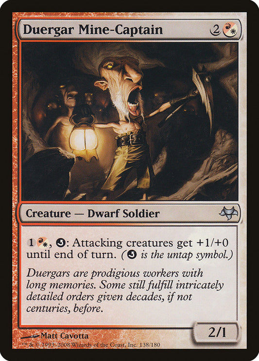 MTG Card Title: Duergar Mine-Captain EVE/138