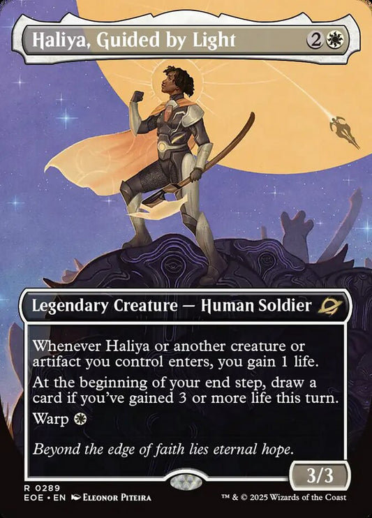 MTG Card Title: Haliya, Guided by Light EOE/289