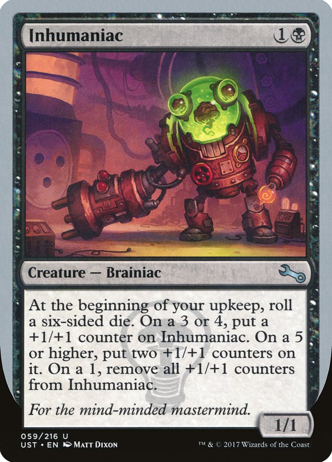 MTG Card Title: Inhumaniac UST/59