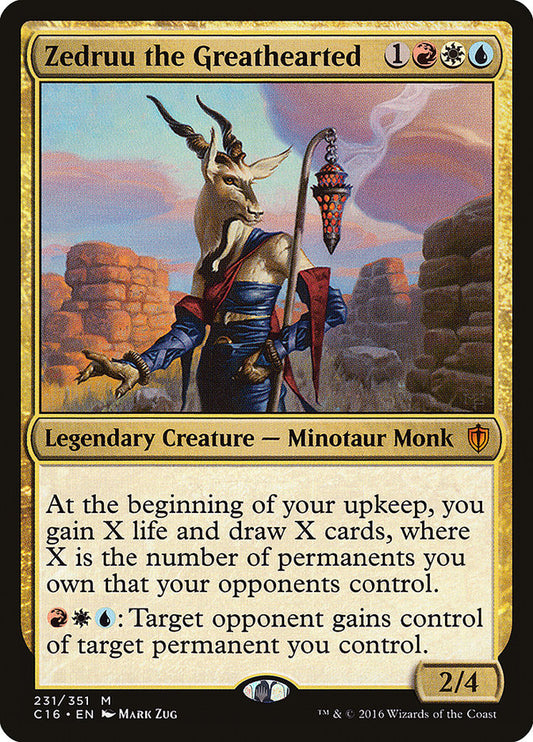 MTG Card Title: Zedruu the Greathearted C16/231