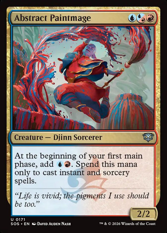 MTG Card Title: Abstract Paintmage SOS/171