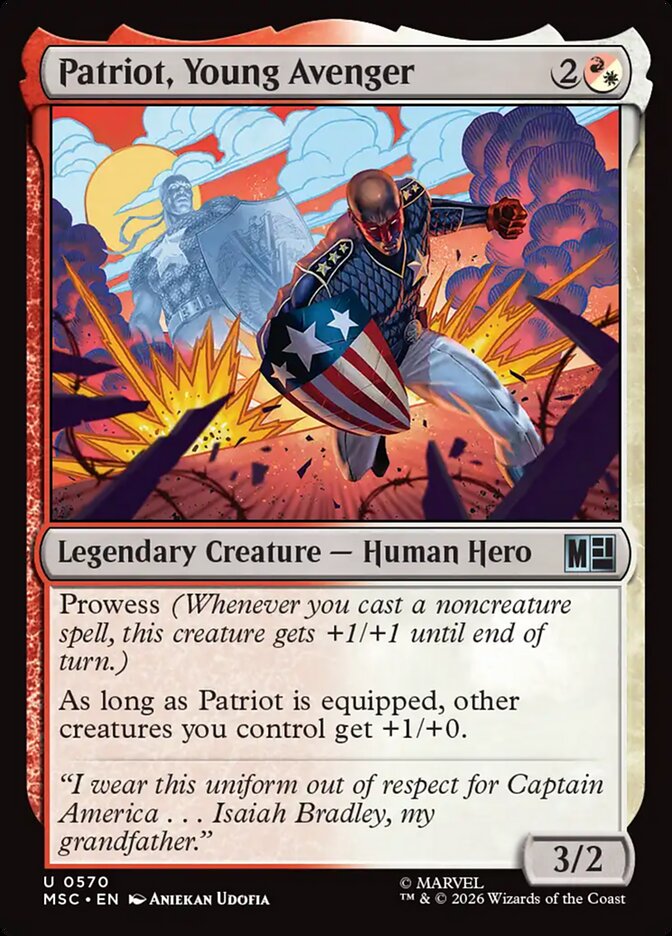 MTG Card Title: Patriot, Young Avenger MSC/570