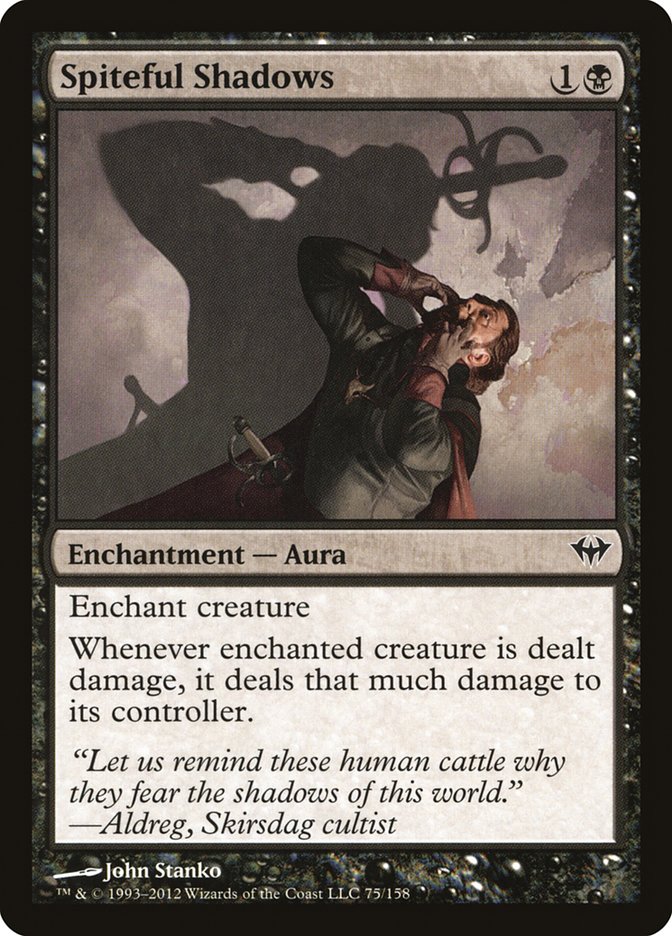 MTG Card Title: Spiteful Shadows DKA/75