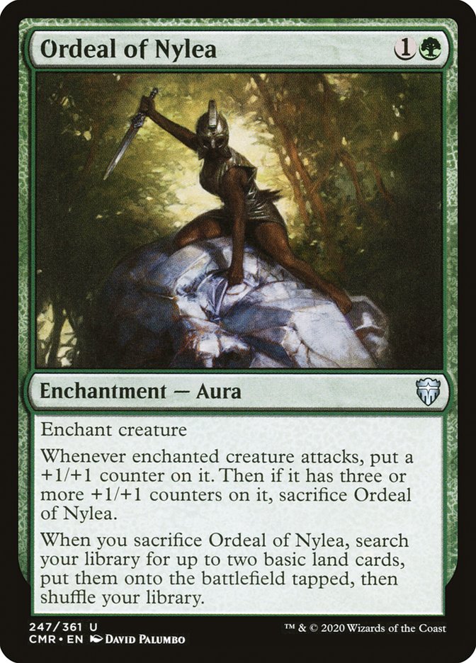 MTG Card Title: Ordeal of Nylea CMR/247