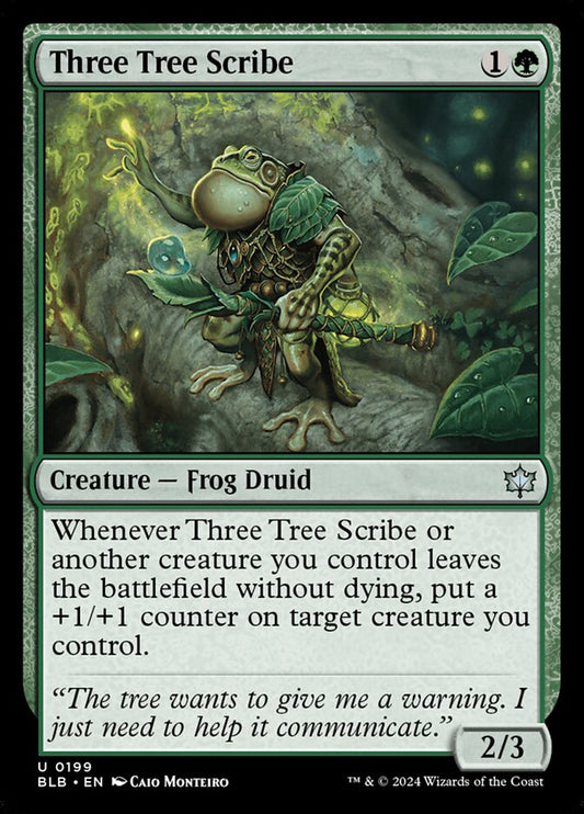 MTG Card Title: Three Tree Scribe BLB/199