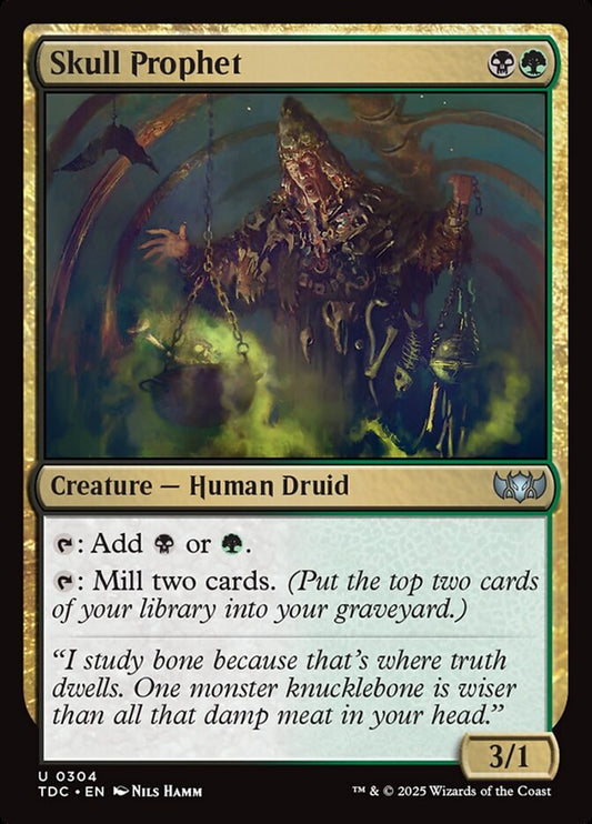 MTG Card Title: Skull Prophet TDC/304