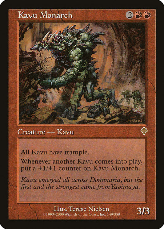 MTG Card Title: Kavu Monarch INV/149