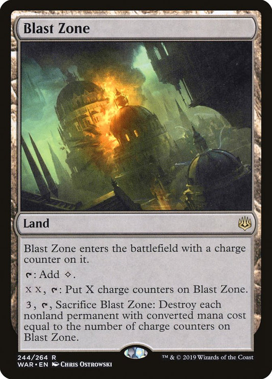 MTG Card Title: Blast Zone WAR/244
