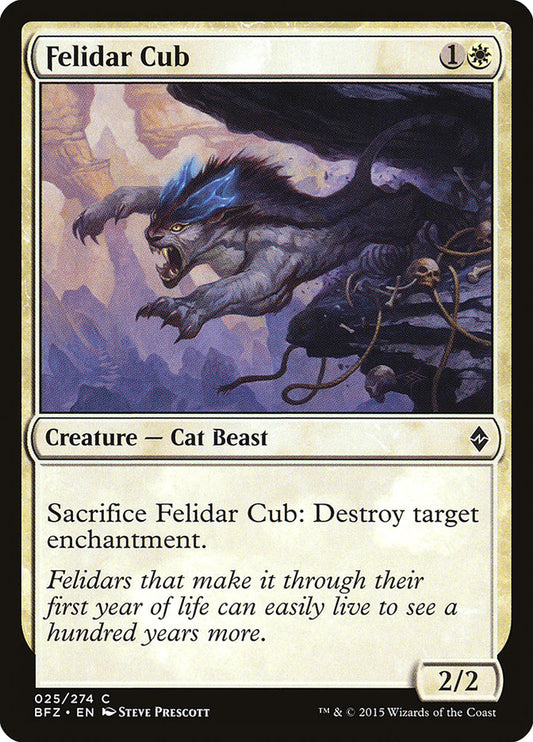 MTG Card Title: Felidar Cub BFZ/25