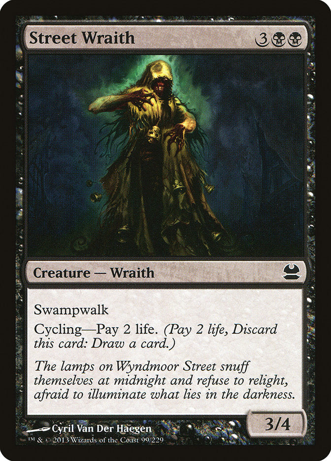 MTG Card Title: Street Wraith MMA/99