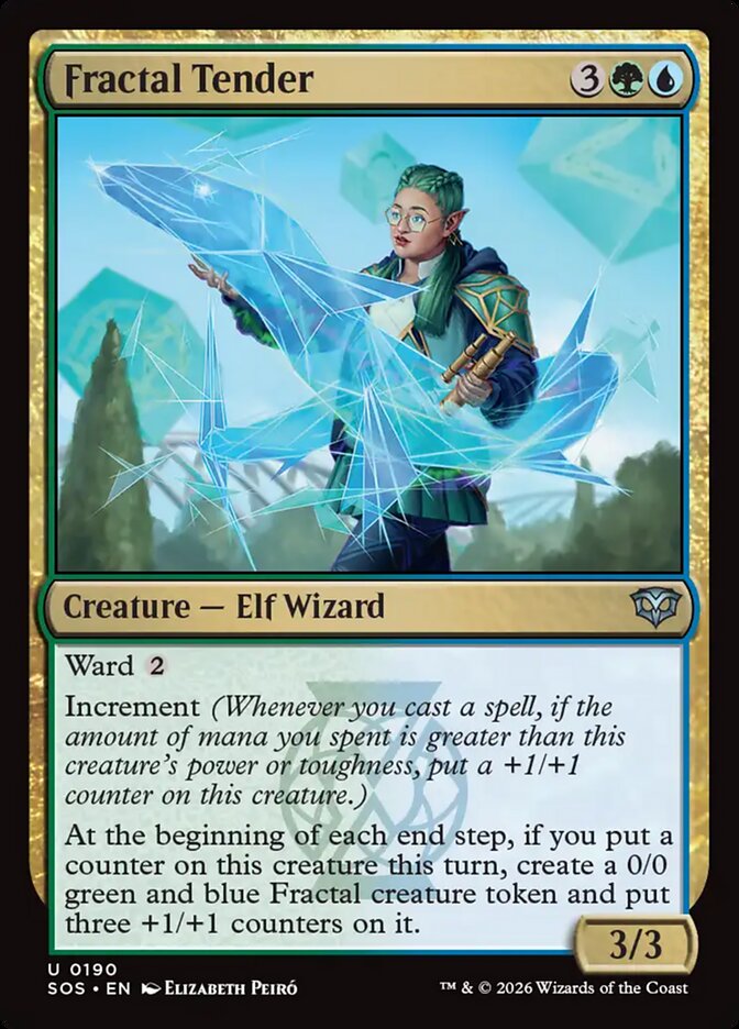 MTG Card Title: Fractal Tender SOS/190