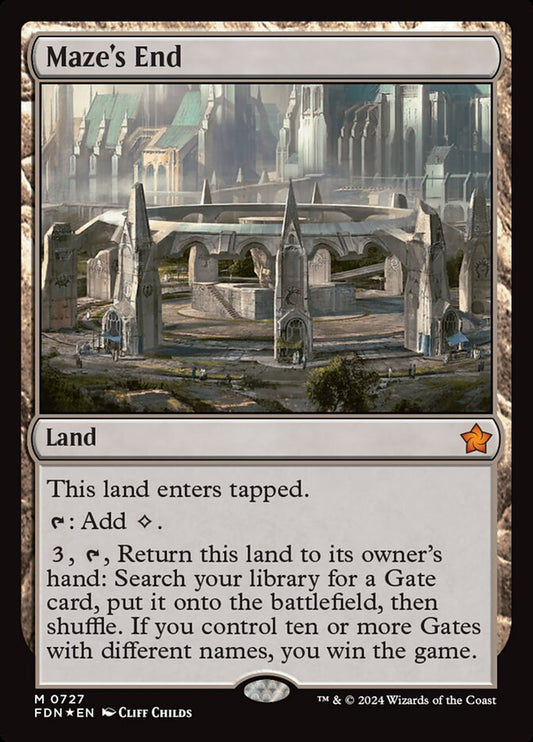 MTG Card Title: Maze's End FDN/727