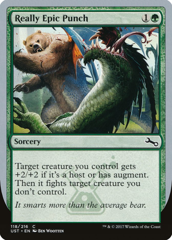 MTG Card Title: Really Epic Punch UST/118