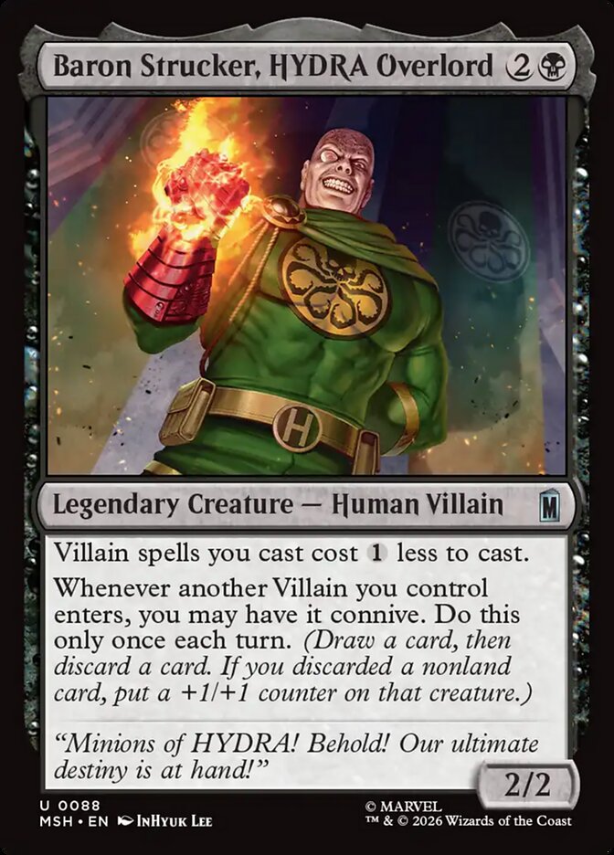 MTG Card Title: Baron Strucker, HYDRA Overlord MSH/88