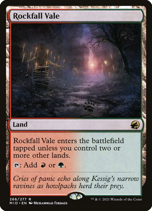 MTG Card Title: Rockfall Vale MID/266