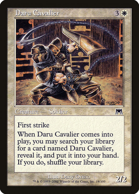 MTG Card Title: Daru Cavalier ONS/18
