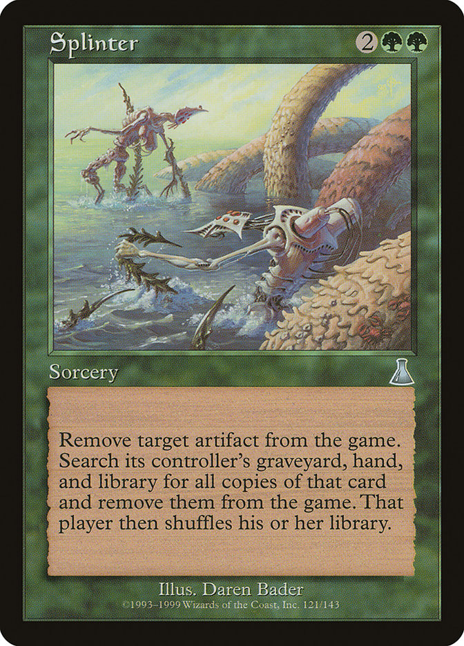 MTG Card Title: Splinter UDS/121