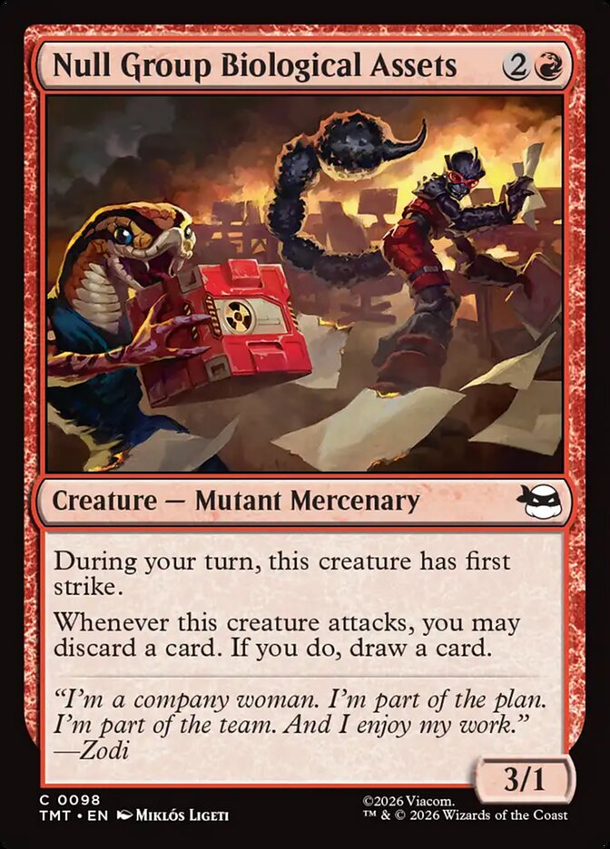 MTG Card Title: Null Group Biological Assets TMT/98