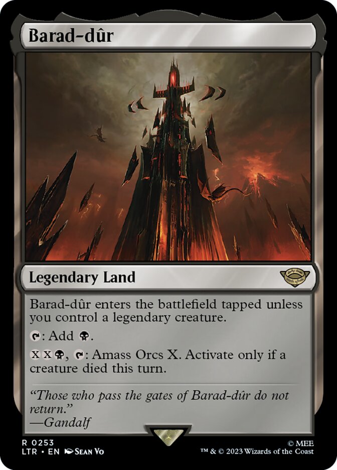MTG Card Title: Barad-dûr LTR/253