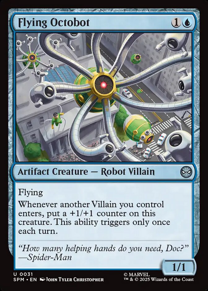 MTG Card Title: Flying Octobot SPM/31
