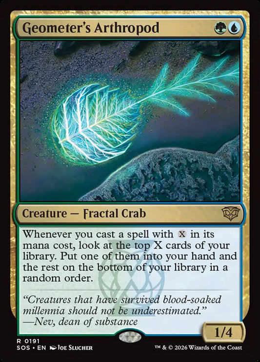 MTG Card Title: Geometer's Arthropod SOS/191