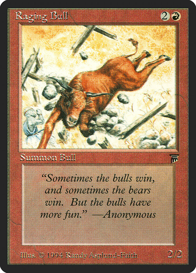 MTG Card Title: Raging Bull LEG/163
