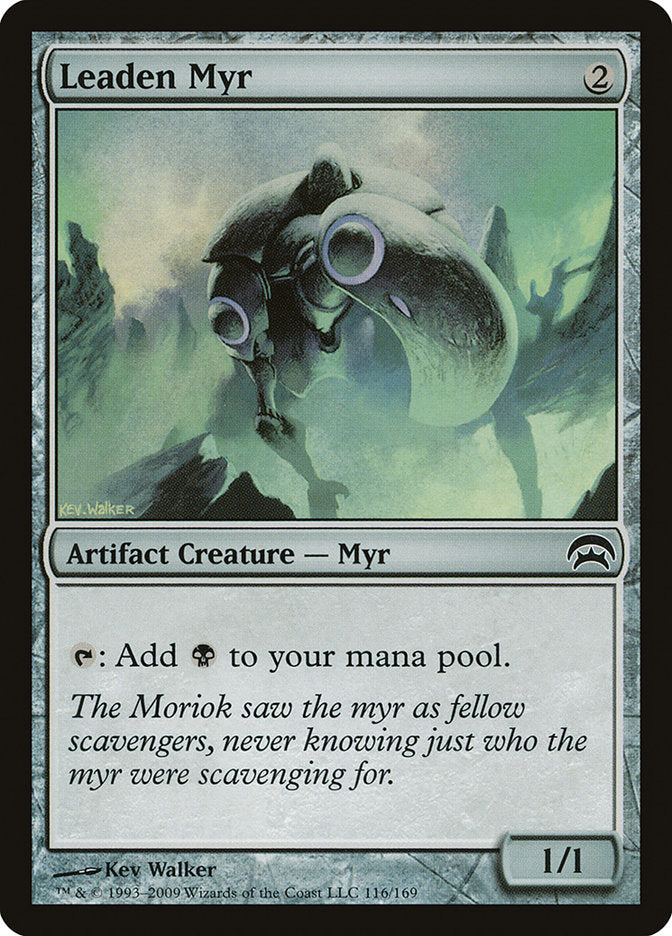 MTG Card Title: Leaden Myr HOP/116