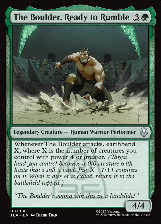 MTG Card Title: The Boulder, Ready to Rumble TLA/168