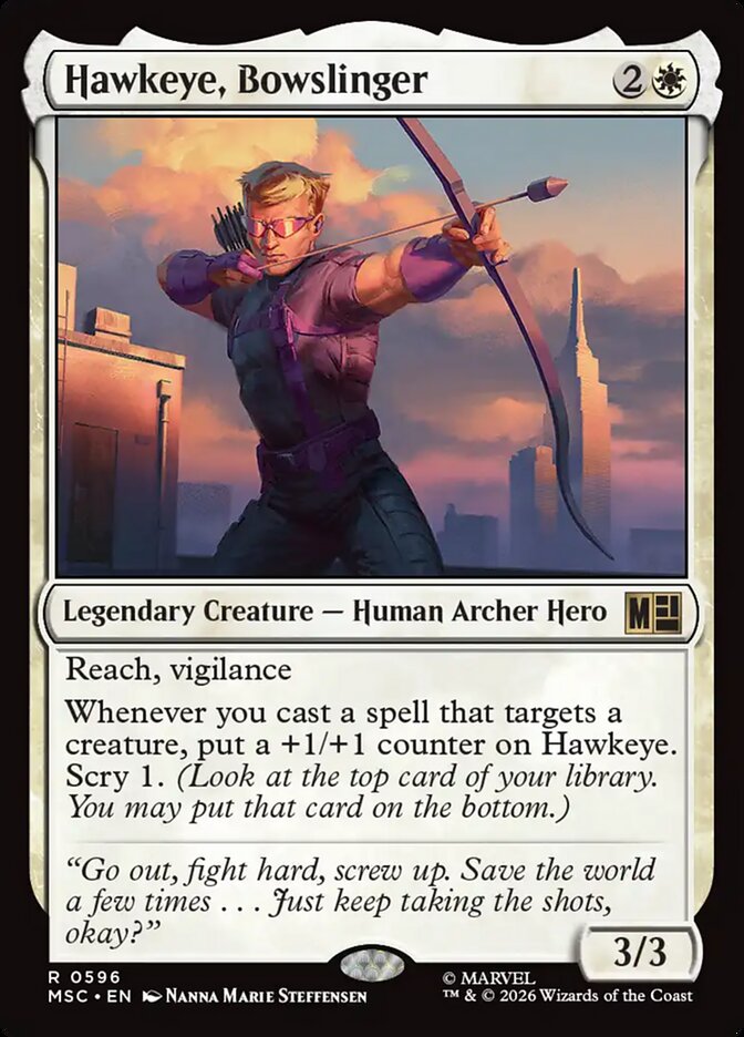 MTG Card Title: Hawkeye, Bowslinger MSC/596