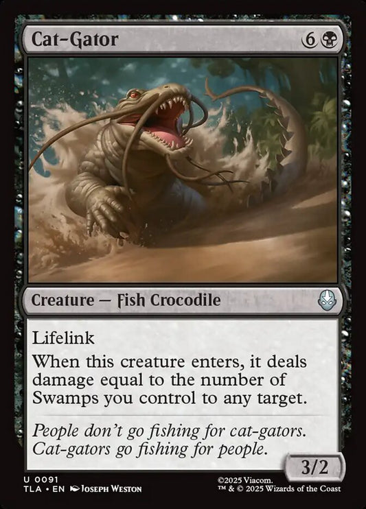 MTG Card Title: Cat-Gator TLA/91