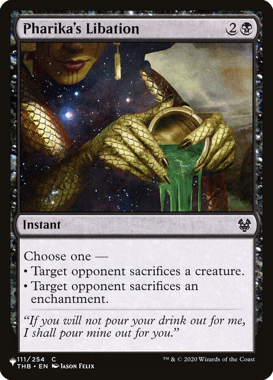 MTG Card Title: Pharika's Libation PLST/THB-111