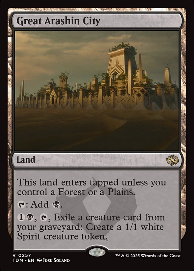 MTG Card Title: Great Arashin City TDM/257