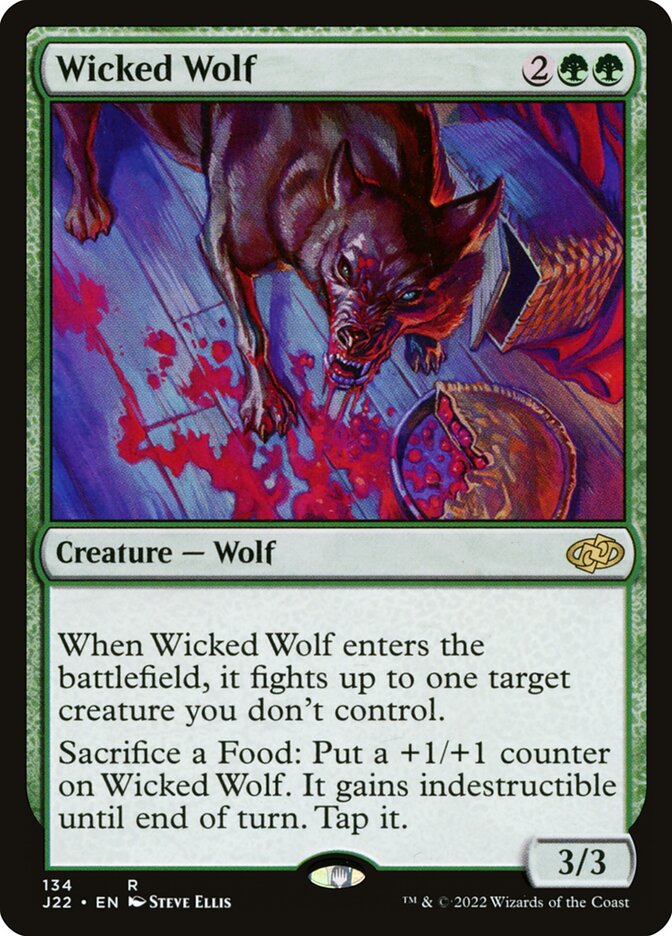 MTG Card Title: Wicked Wolf J22/134