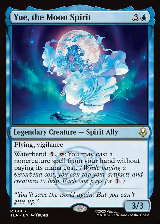 MTG Card Title: Yue, the Moon Spirit TLA/83