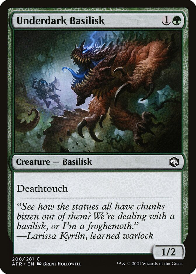 MTG Card Title: Underdark Basilisk AFR/208