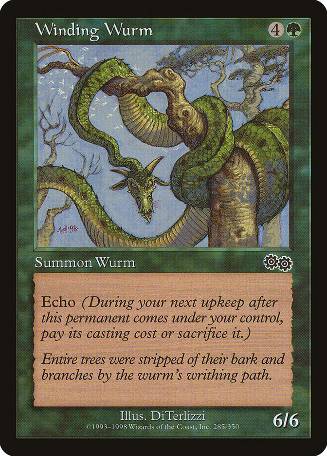 MTG Card Title: Winding Wurm USG/285