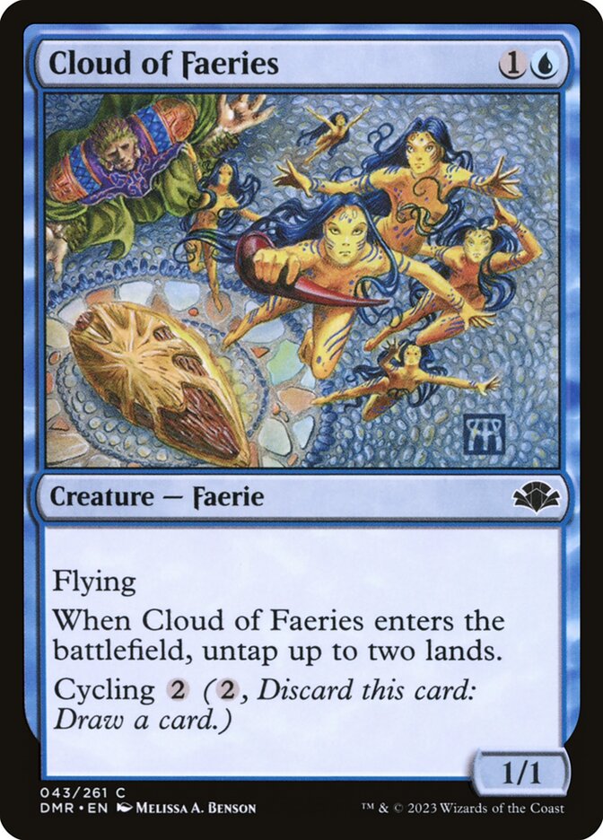 MTG Card Title: Cloud of Faeries DMR/43