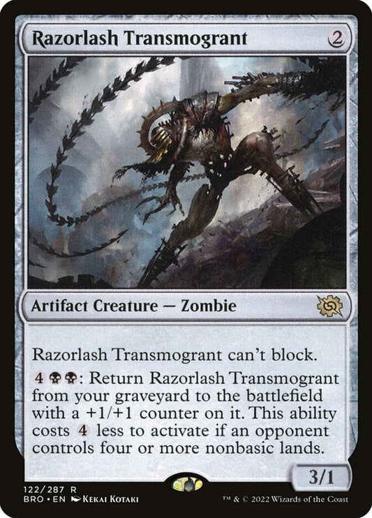 MTG Card Title: Razorlash Transmogrant BRO/122