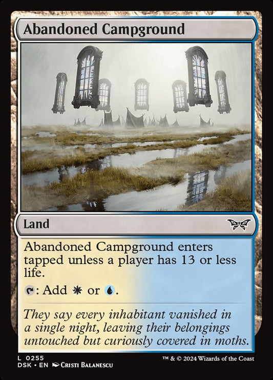 MTG Card Title: Abandoned Campground DSK/255