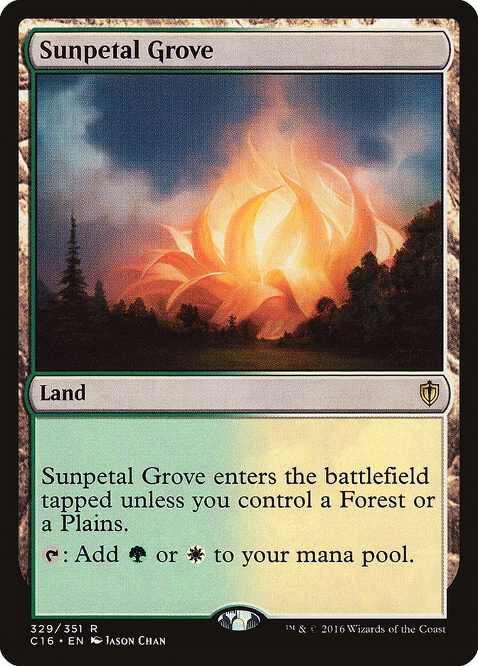 MTG Card Title: Sunpetal Grove C16/329