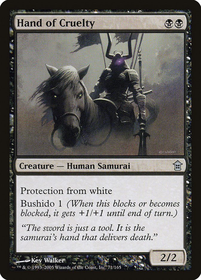 MTG Card Title: Hand of Cruelty SOK/71