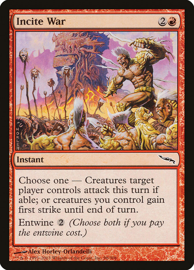 MTG Card Title: Incite War MRD/96