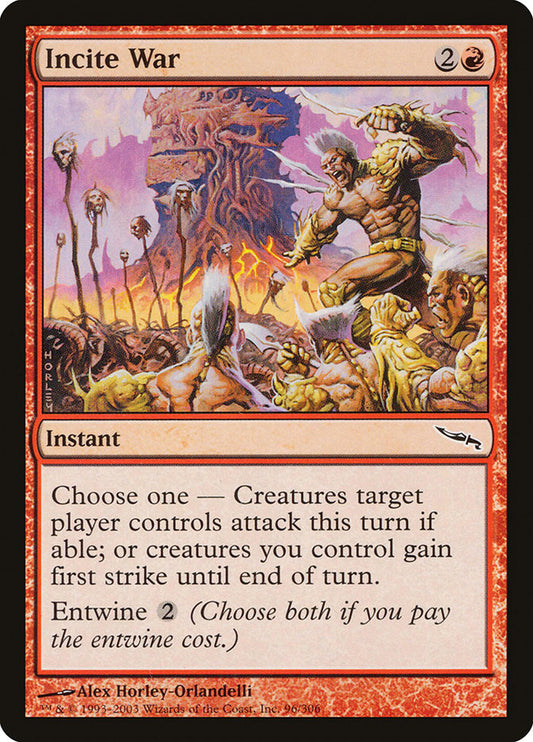 MTG Card Title: Incite War MRD/96
