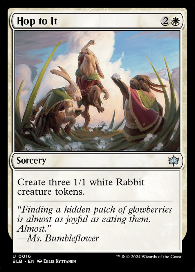 MTG Card Title: Hop to It BLB/16