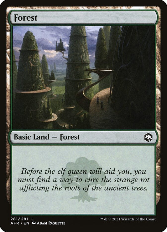 MTG Card Title: Forest AFR/281