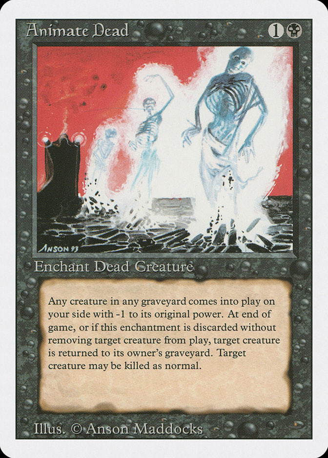MTG Card Title: Animate Dead 3ED/93
