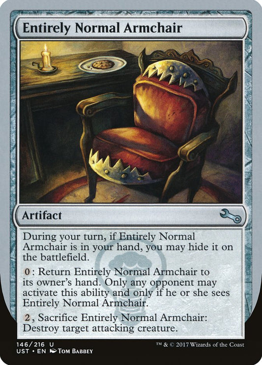 MTG Card Title: Entirely Normal Armchair UST/146