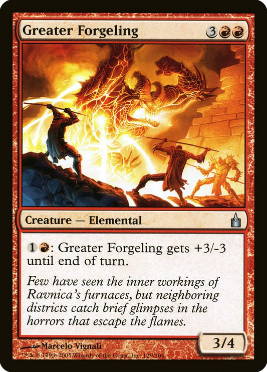 MTG Card Title: Greater Forgeling RAV/129