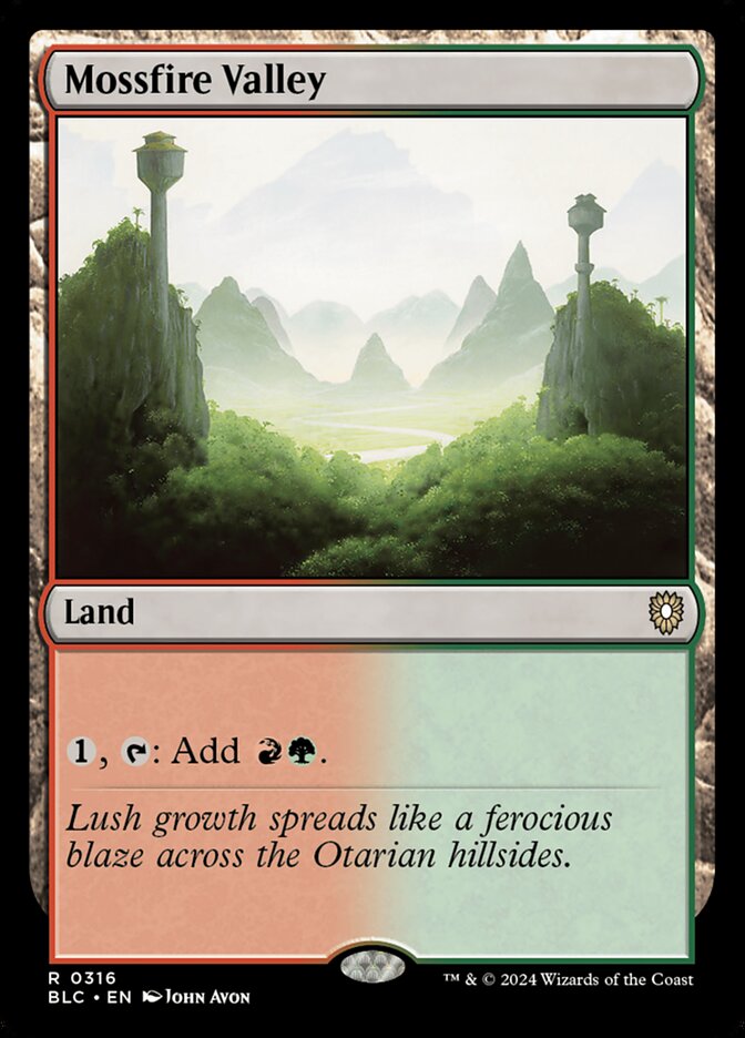 MTG Card Title: Mossfire Valley BLC/316